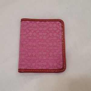 Coach Pink ID holder